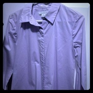 Purple button down dress shirt